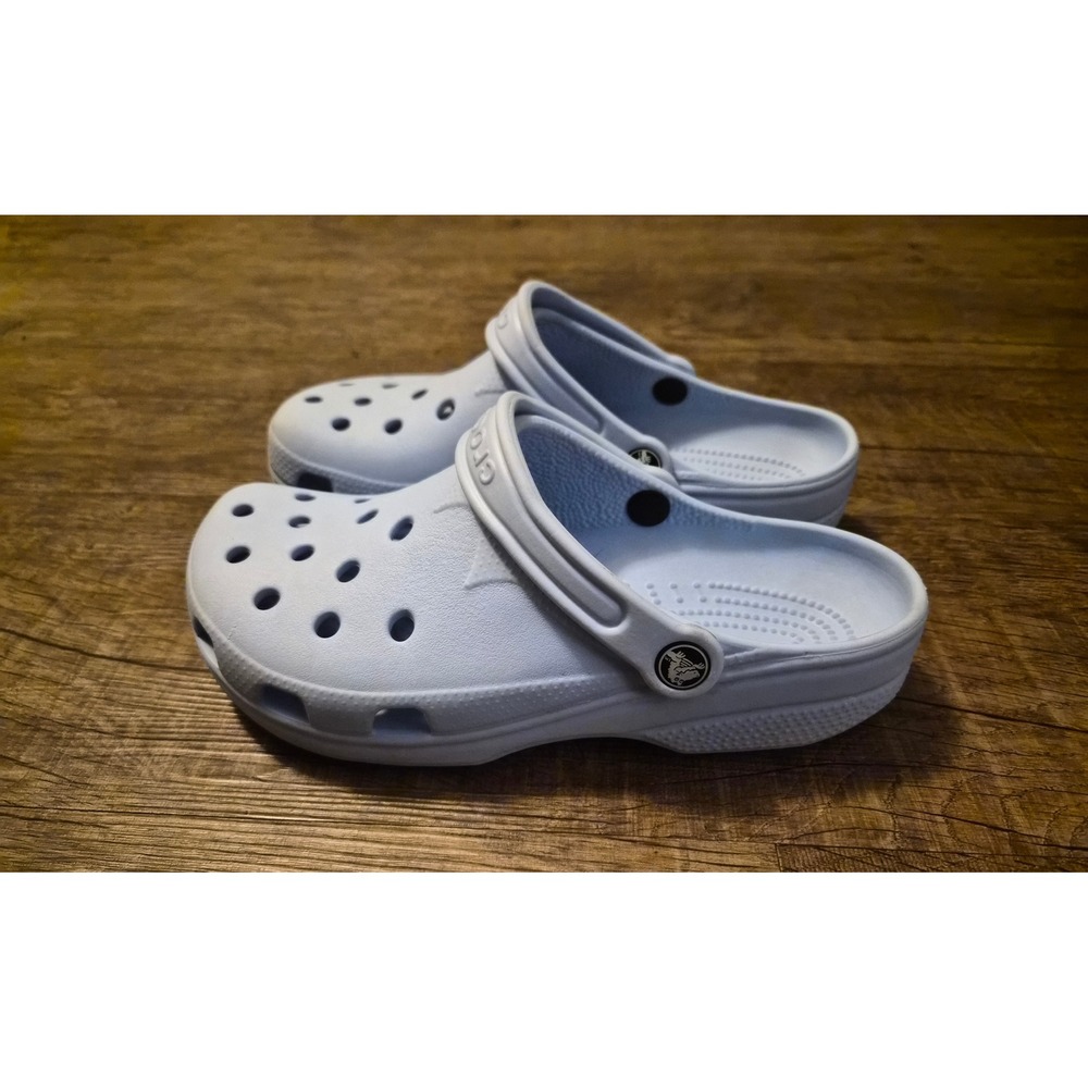 Crocs Classic Clogs Light Blue Women's 8 Comfort Slip On Shoes